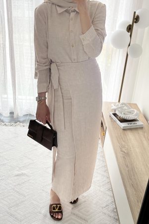 Ensemble Lin jupe portefeuille