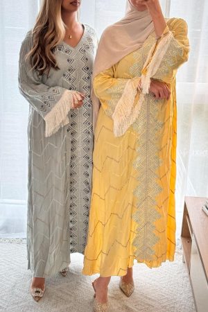 Robe Kuweit avec franche sur les manches