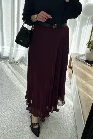 Jupe plissée vaporeuse