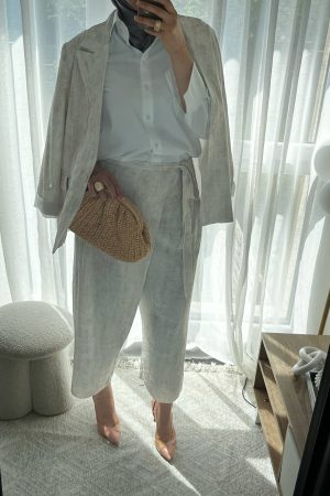 Ensemble blazer avec pantalon portefeuille