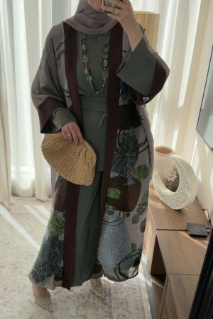 kimono marron